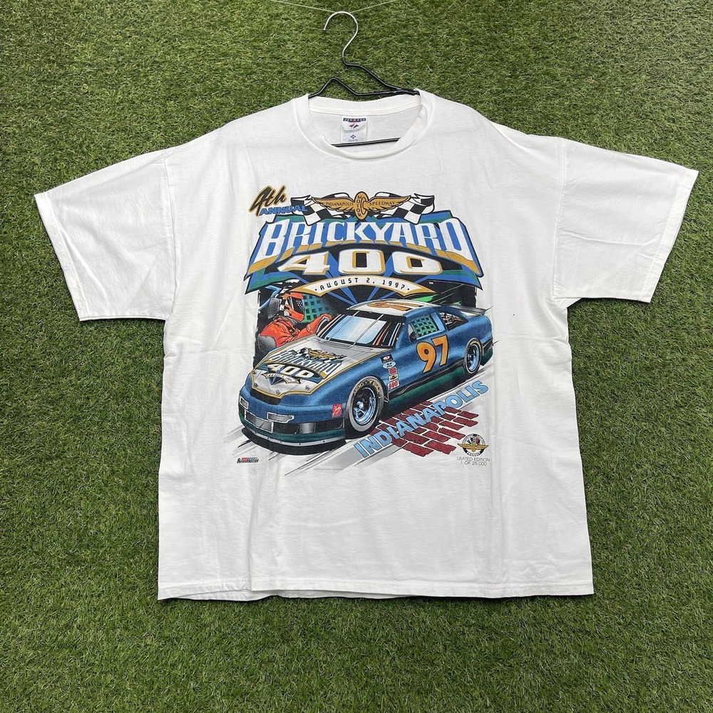 4th Annual Brickyard 400 August 1997 Shirt Mens 2XL Vintage NASCAR Boxy NWOT